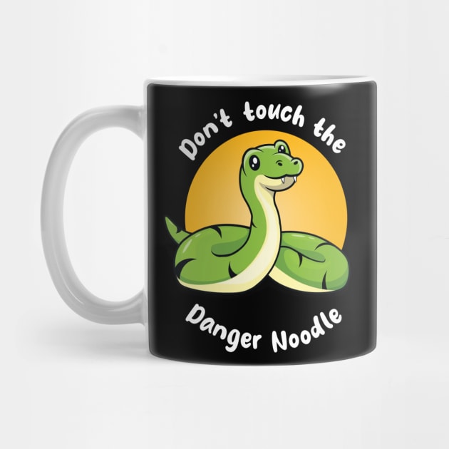 Don't touch the Danger Noodle (on dark colors) by Messy Nessie